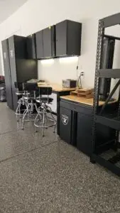 Garage Shelving and Cabinet Installation in Sedona — garage work bench