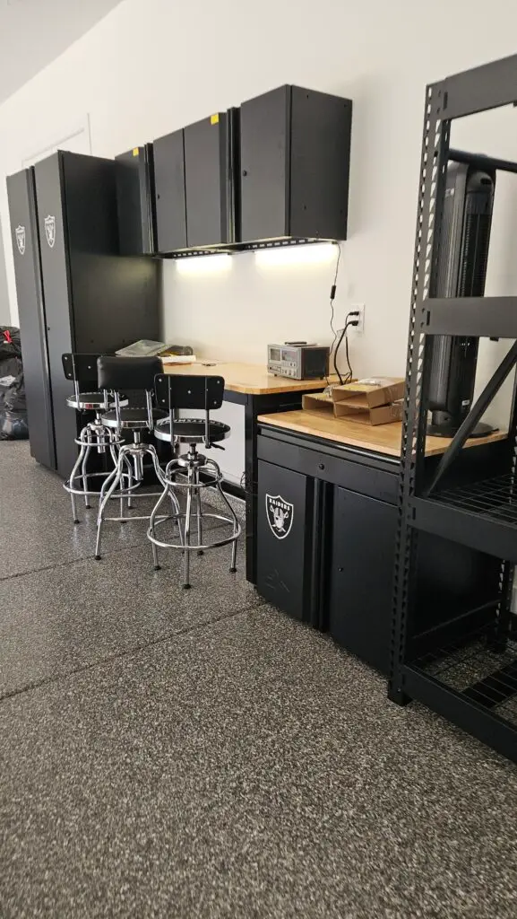 Garage Shelving and Cabinet Installation in Sedona — garage work bench