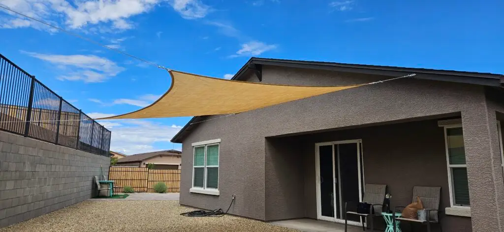 Sail Shade Installation in Cottonwood — cottonwood